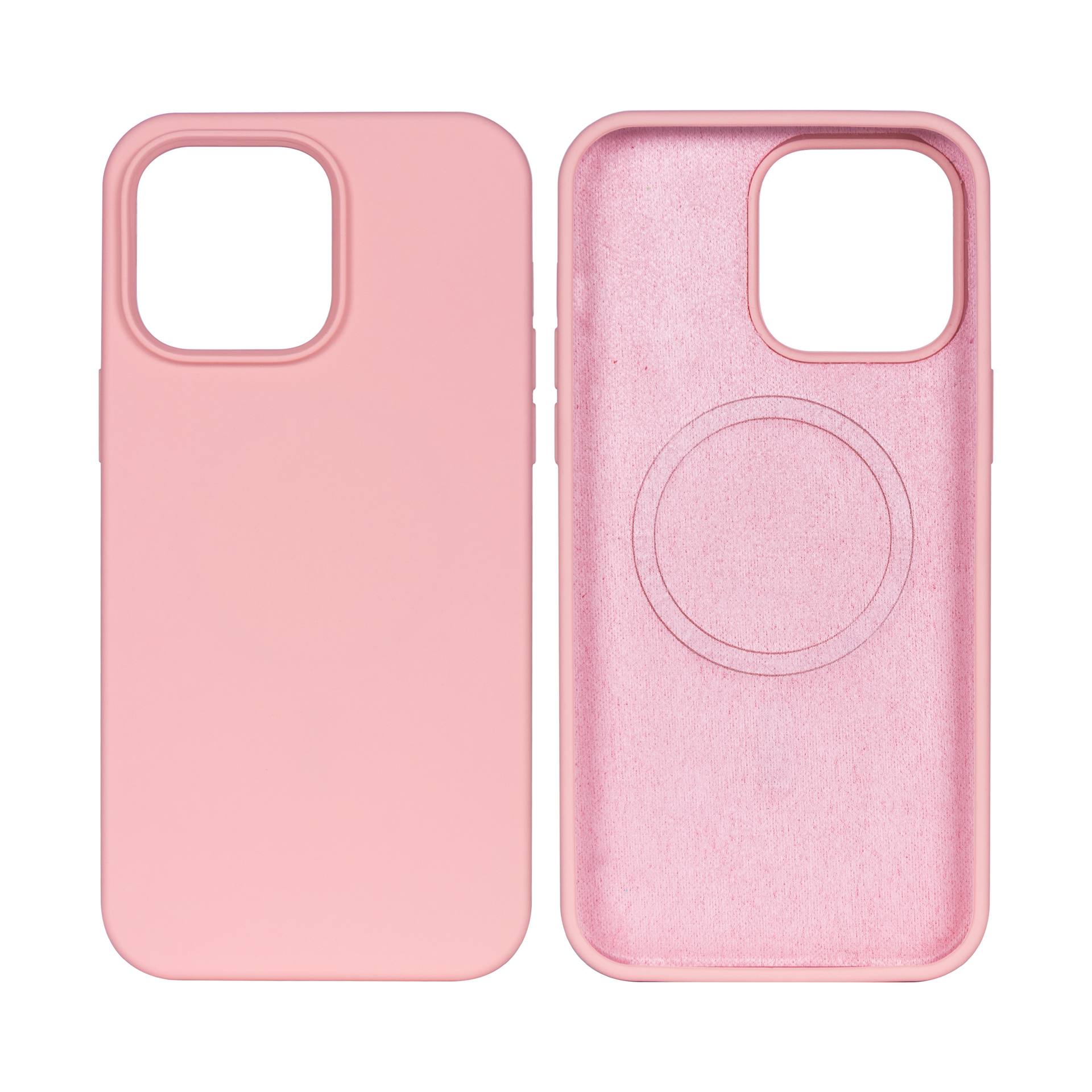 Rixus Soft TPU Phone Case With MagSafe Compatible For Apple iPhone 14 Plus Pink