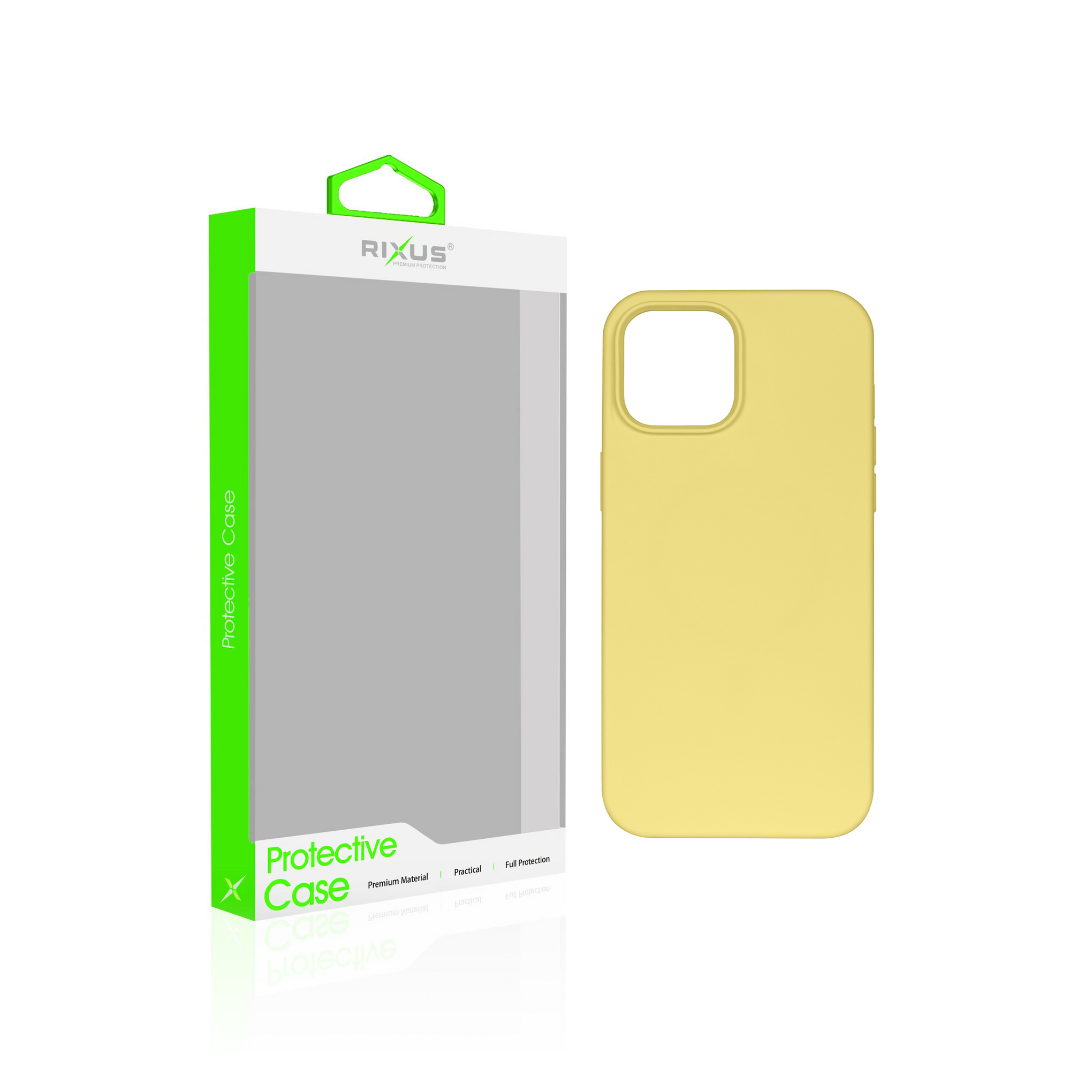 Rixus Soft TPU Phone Case With MagSafe Compatible For Apple iPhone 14 Pro Gold