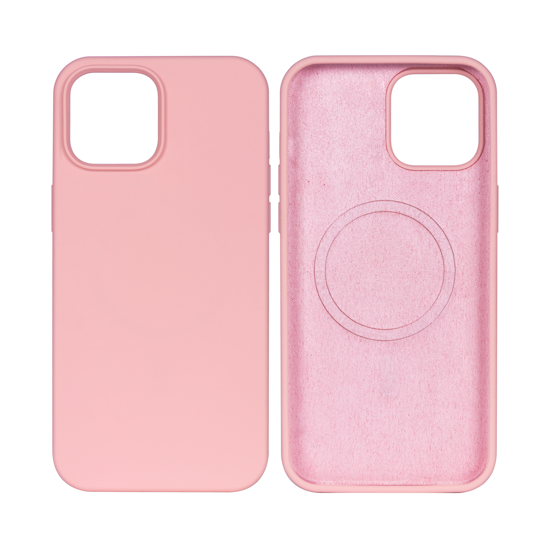 Rixus Soft TPU Phone Case With MagSafe Compatible For Apple iPhone 14 Pro Pink
