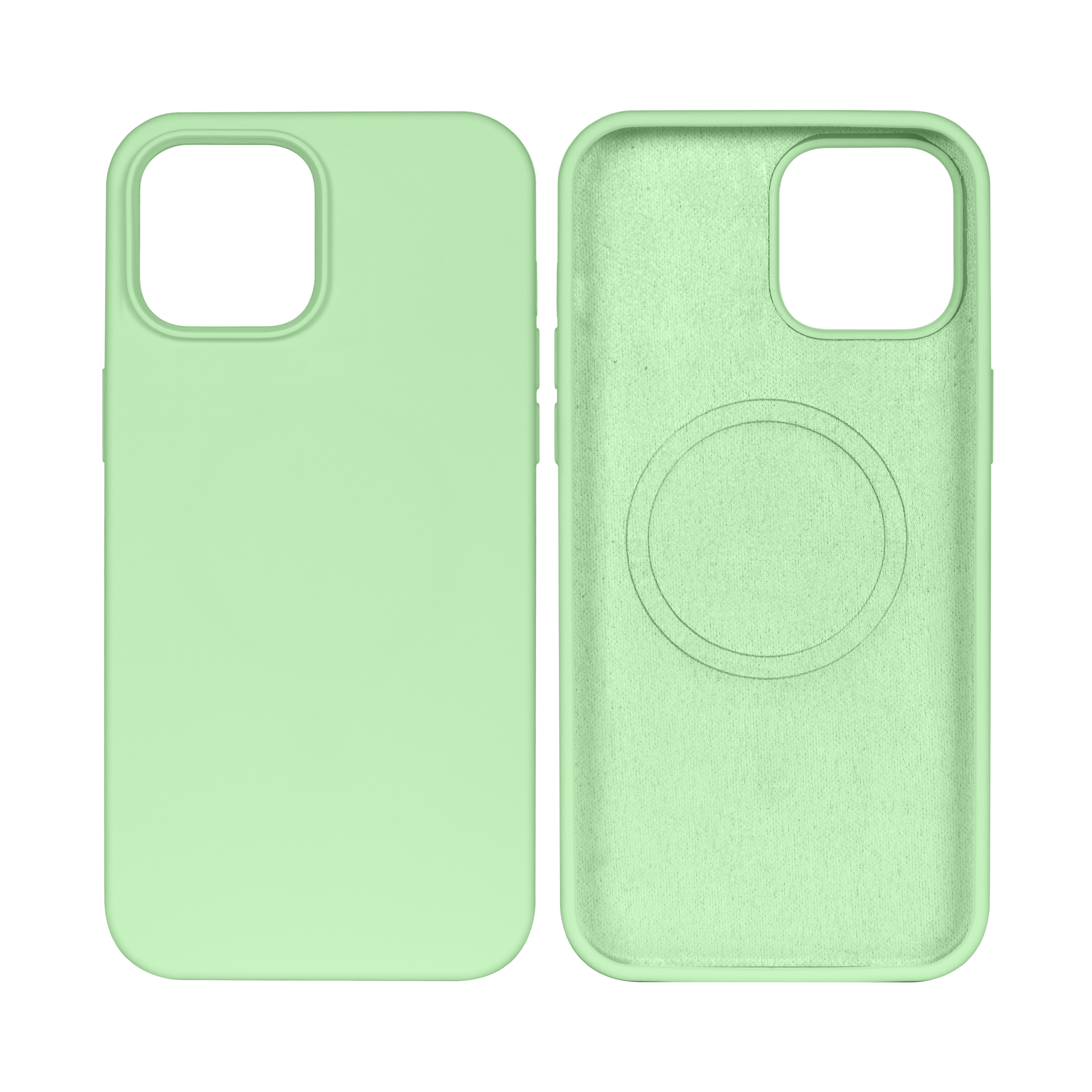 Rixus Soft TPU Phone Case With MagSafe Compatible For Apple iPhone 14 Pro Matcha