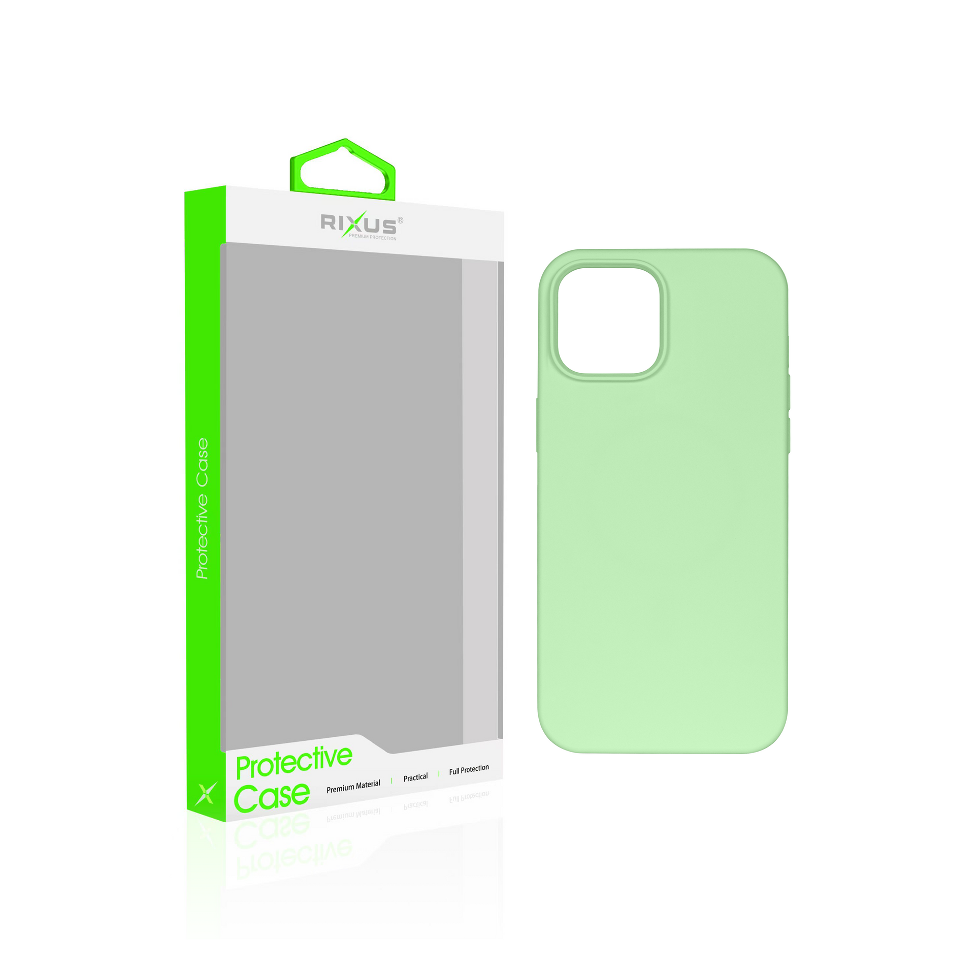 Rixus Soft TPU Phone Case With MagSafe Compatible For Apple iPhone 14 Pro Matcha