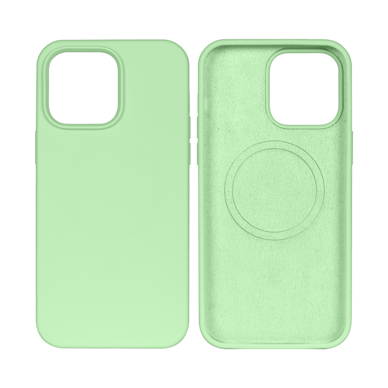 Rixus Soft TPU Phone Case With MagSafe For Apple iPhone 14 Pro Max Matcha
