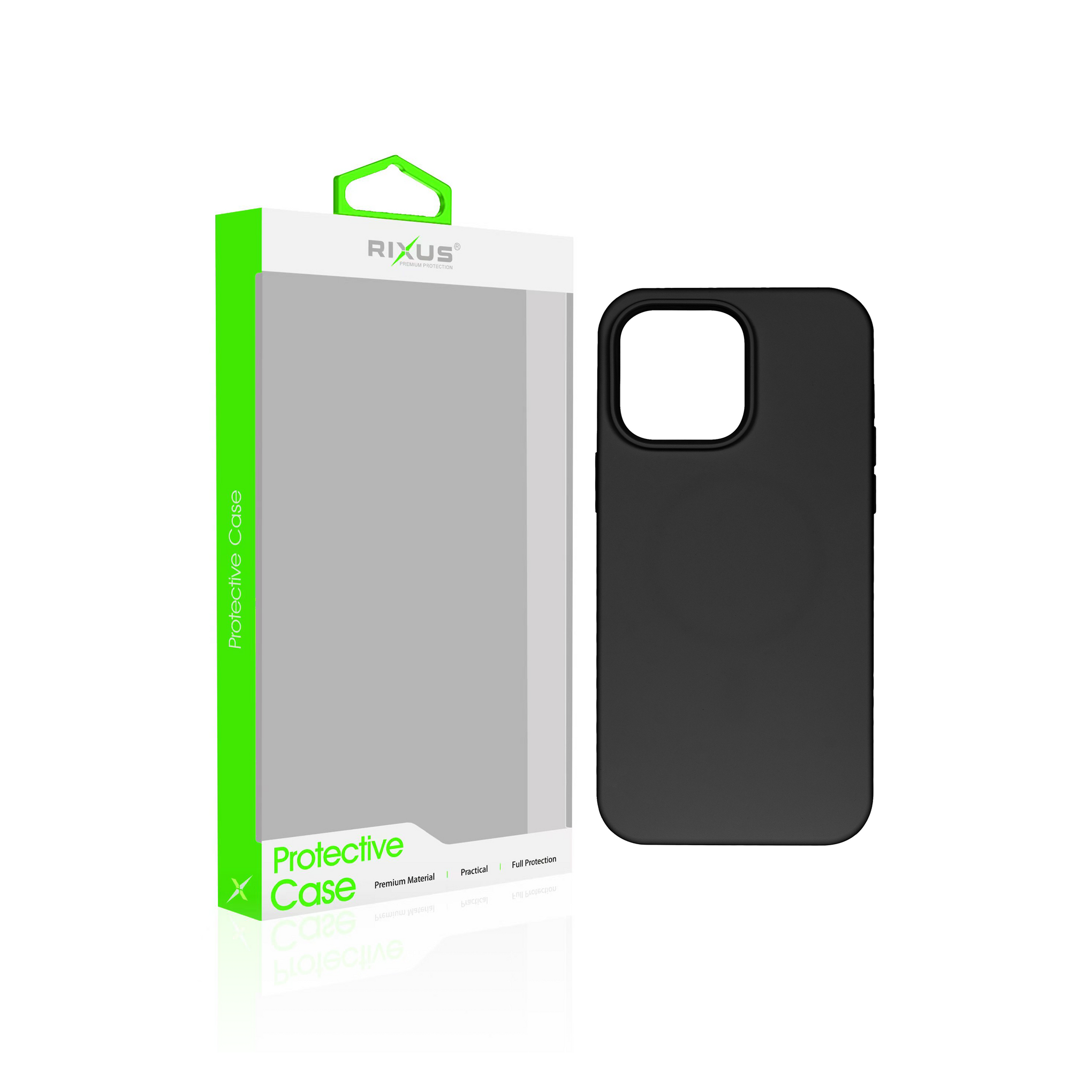 Rixus Soft TPU Phone Case With MagSafe Compatible For Apple iPhone 14 Pro Max Black