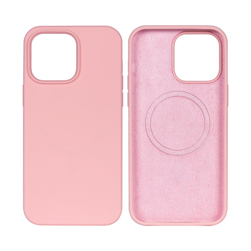 Rixus For iPhone 14 Pro Max Soft TPU Phone Case With MagSafe Pink