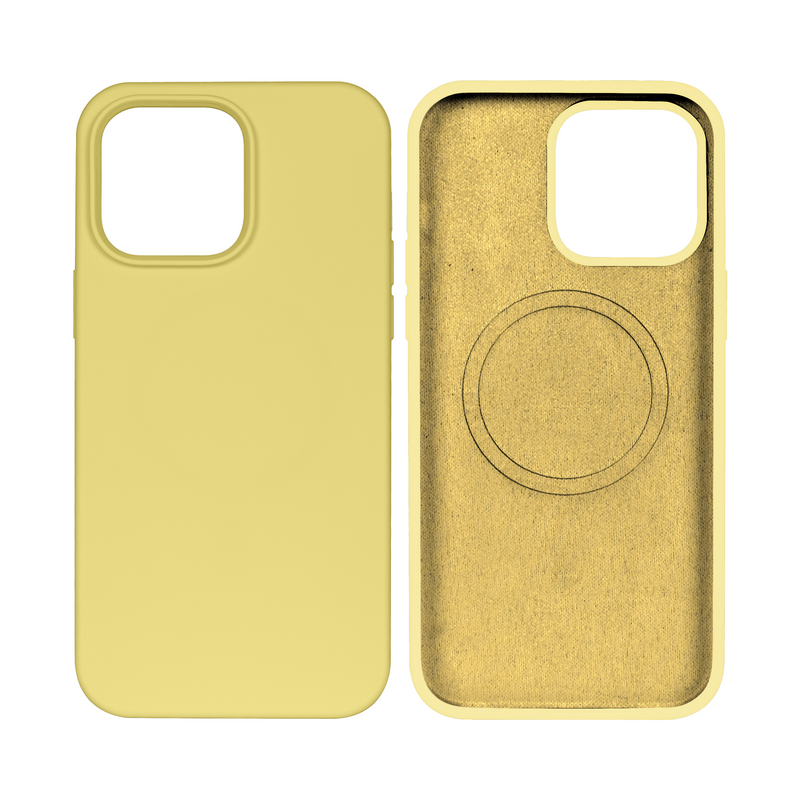 Rixus For iPhone 14 Pro Max Soft TPU Phone Case With MagSafe Gold
