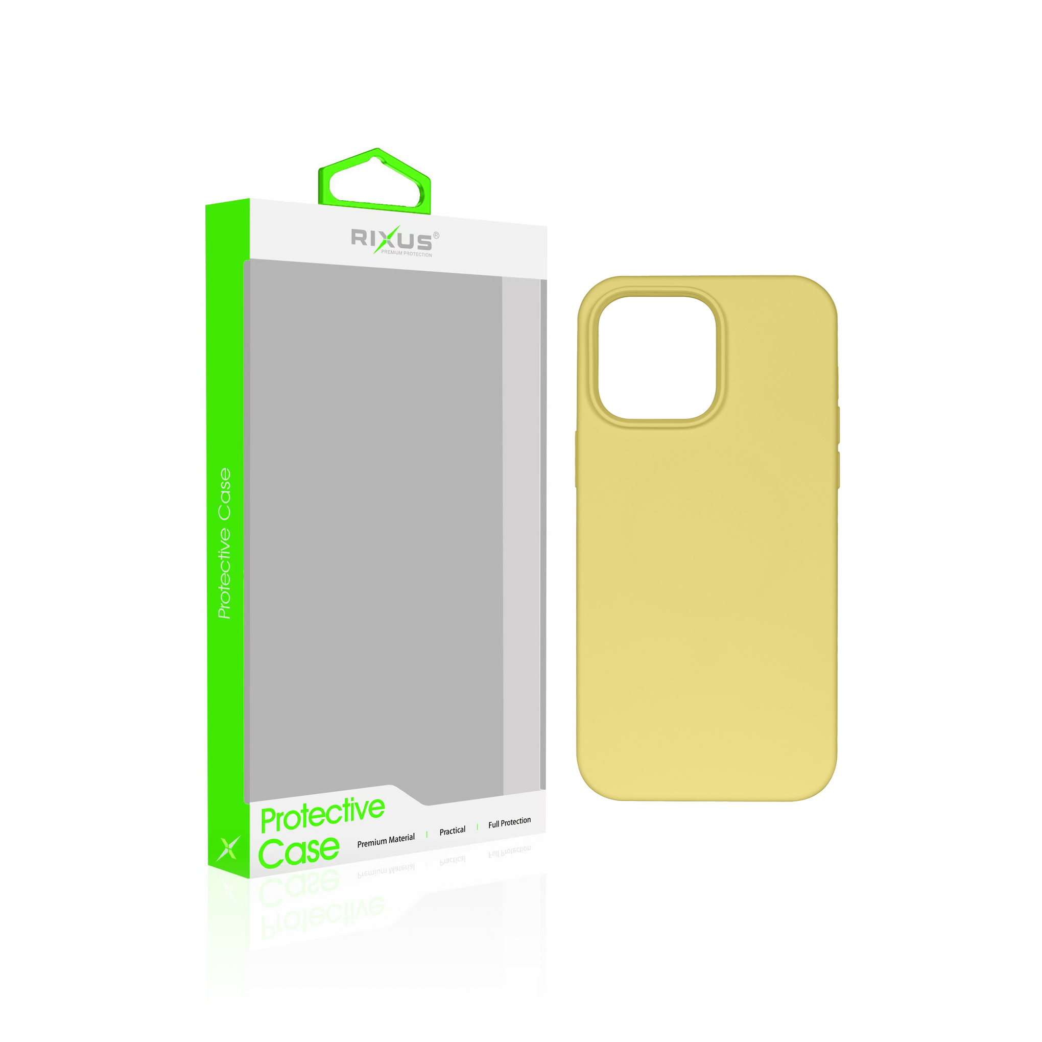 Rixus Soft TPU Phone Case With MagSafe Compatible For Apple iPhone 14 Pro Max Gold