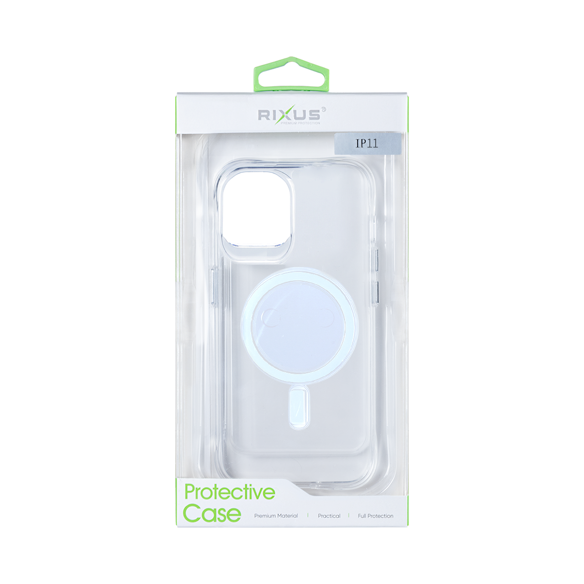 Rixus Anti Shock Case TPU With MagSafe Compatible For Apple iPhone 11 Transparent
