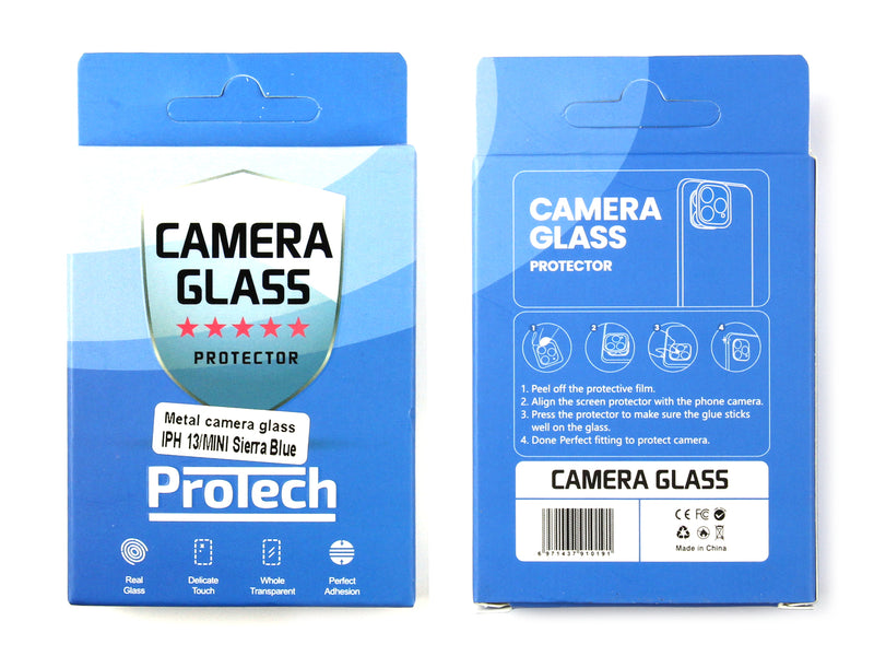 For iPhone 13, 13 Mini Camera Lens Tempered Glass 2.5D Blue