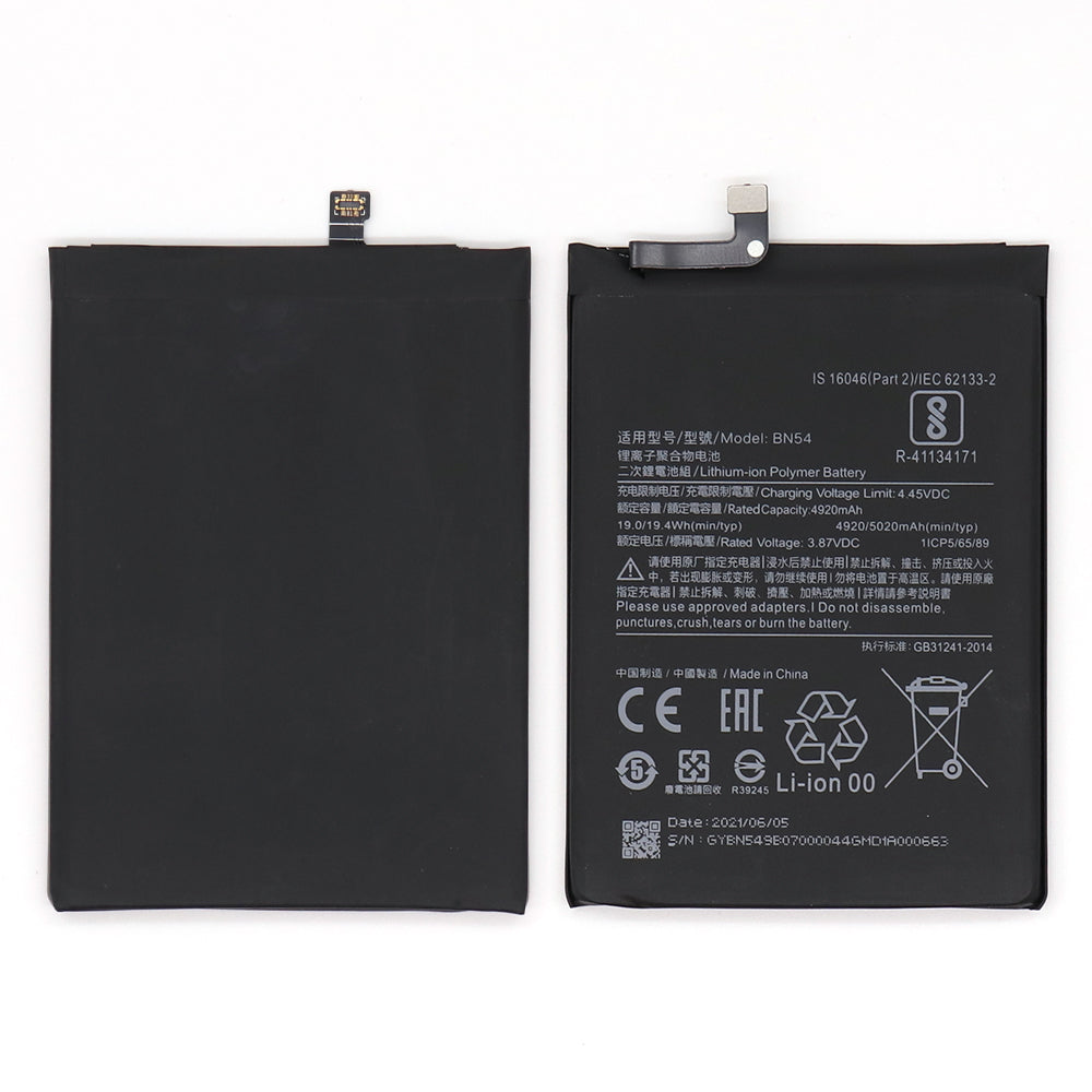 Xiaomi Redmi 9, Redmi Note 9 Battery BN54 OEM