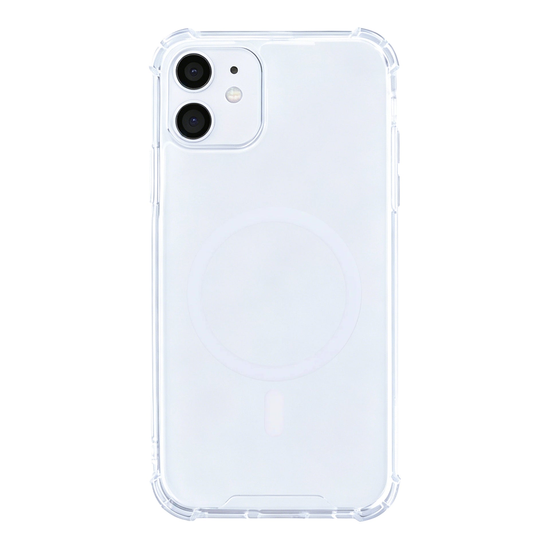 Rixus Anti-Burst Case With MagSafe Compatible For Apple iPhone 11 Transparent