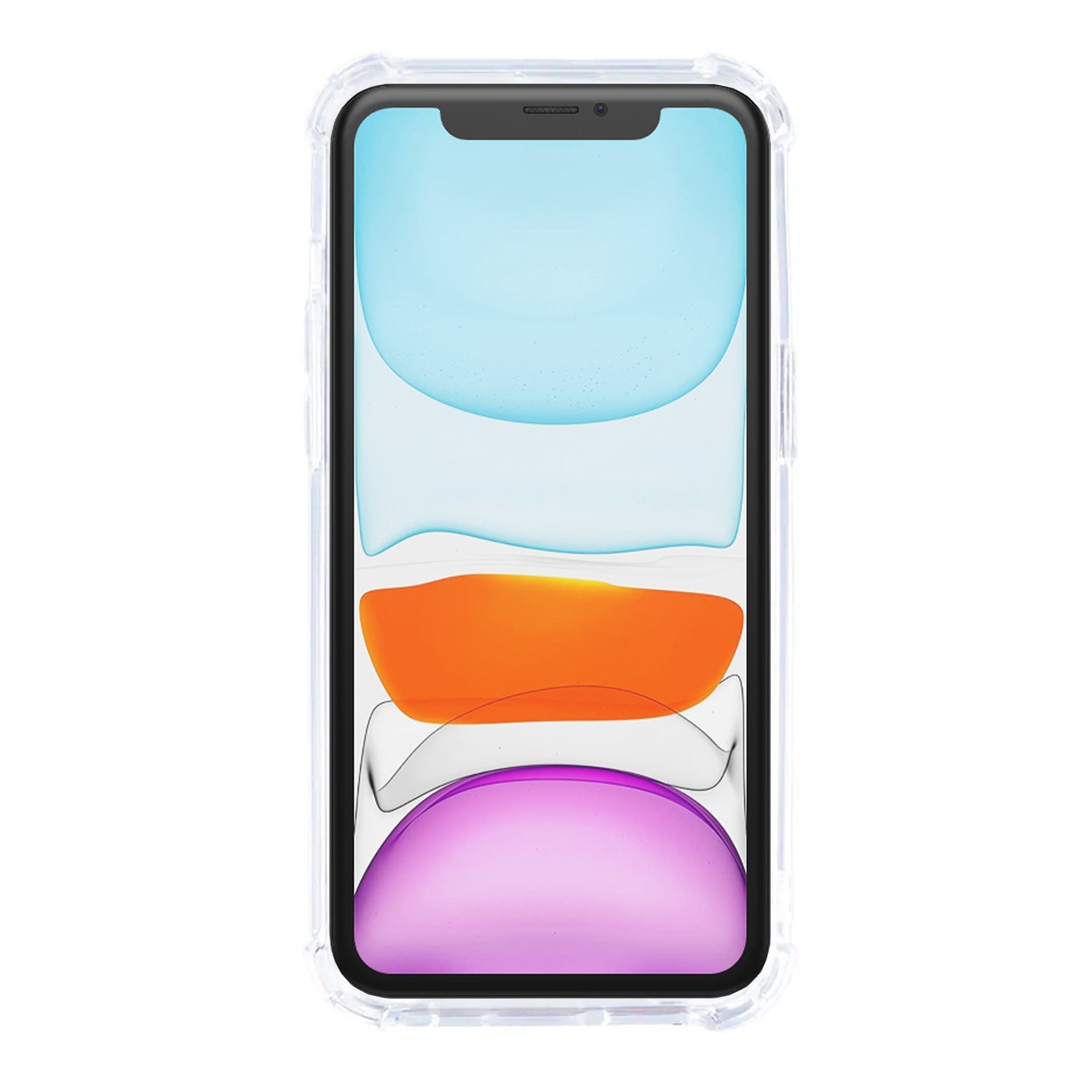 Rixus Anti-Burst Case With MagSafe Compatible For Apple iPhone 11 Transparent