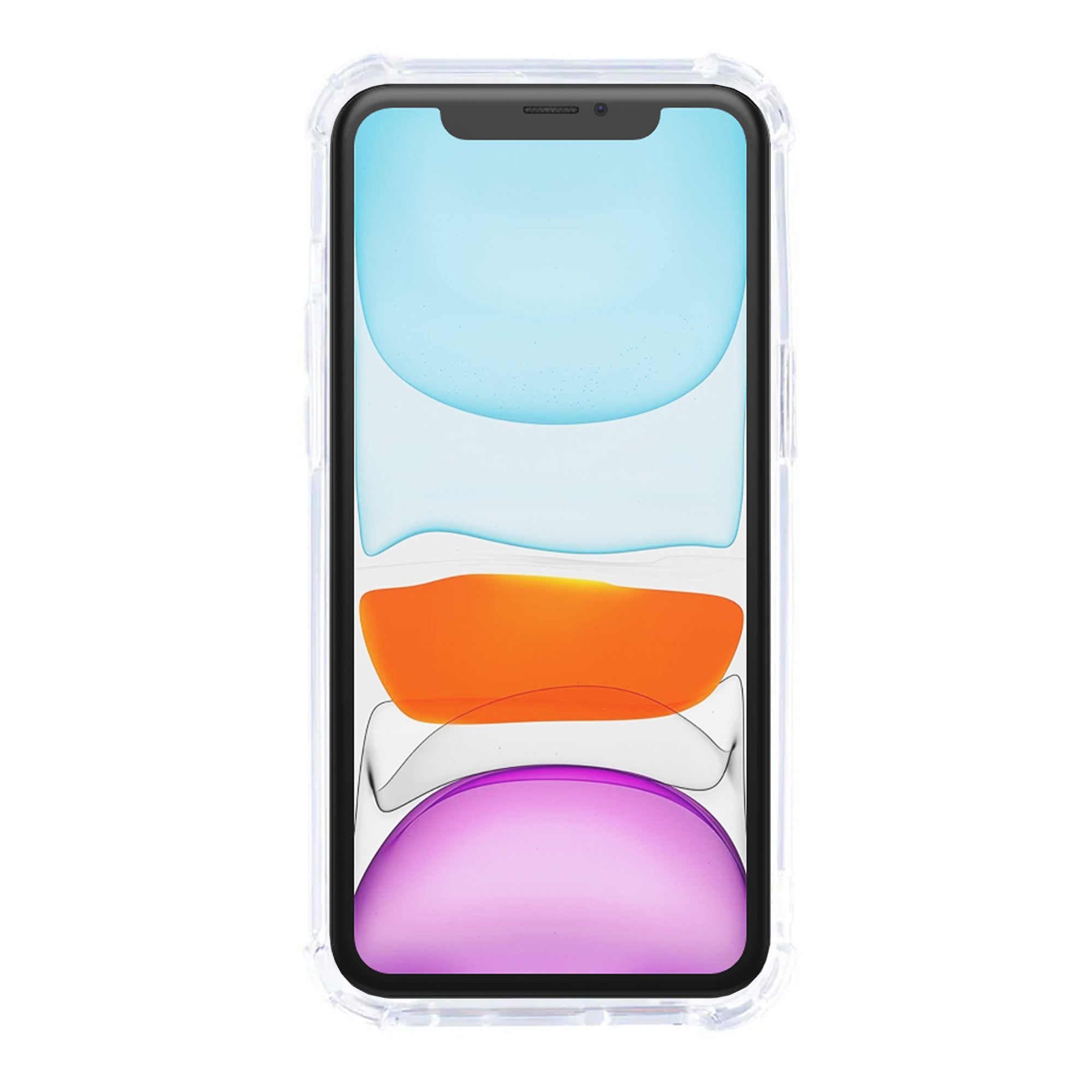 Rixus Anti-Burst Case With MagSafe Compatible For Apple iPhone 11 Transparent