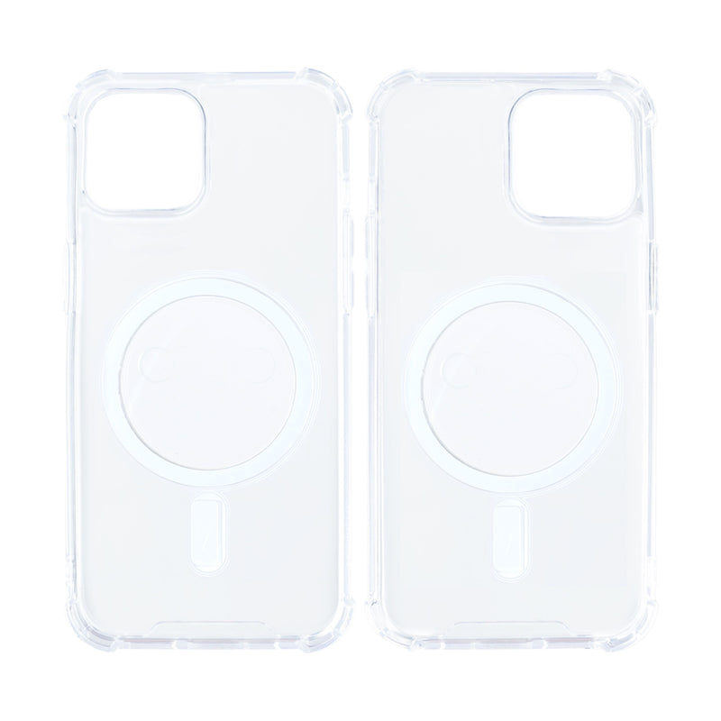 Rixus For iPhone 11 Anti-Burst Case With Magsafe Transparent