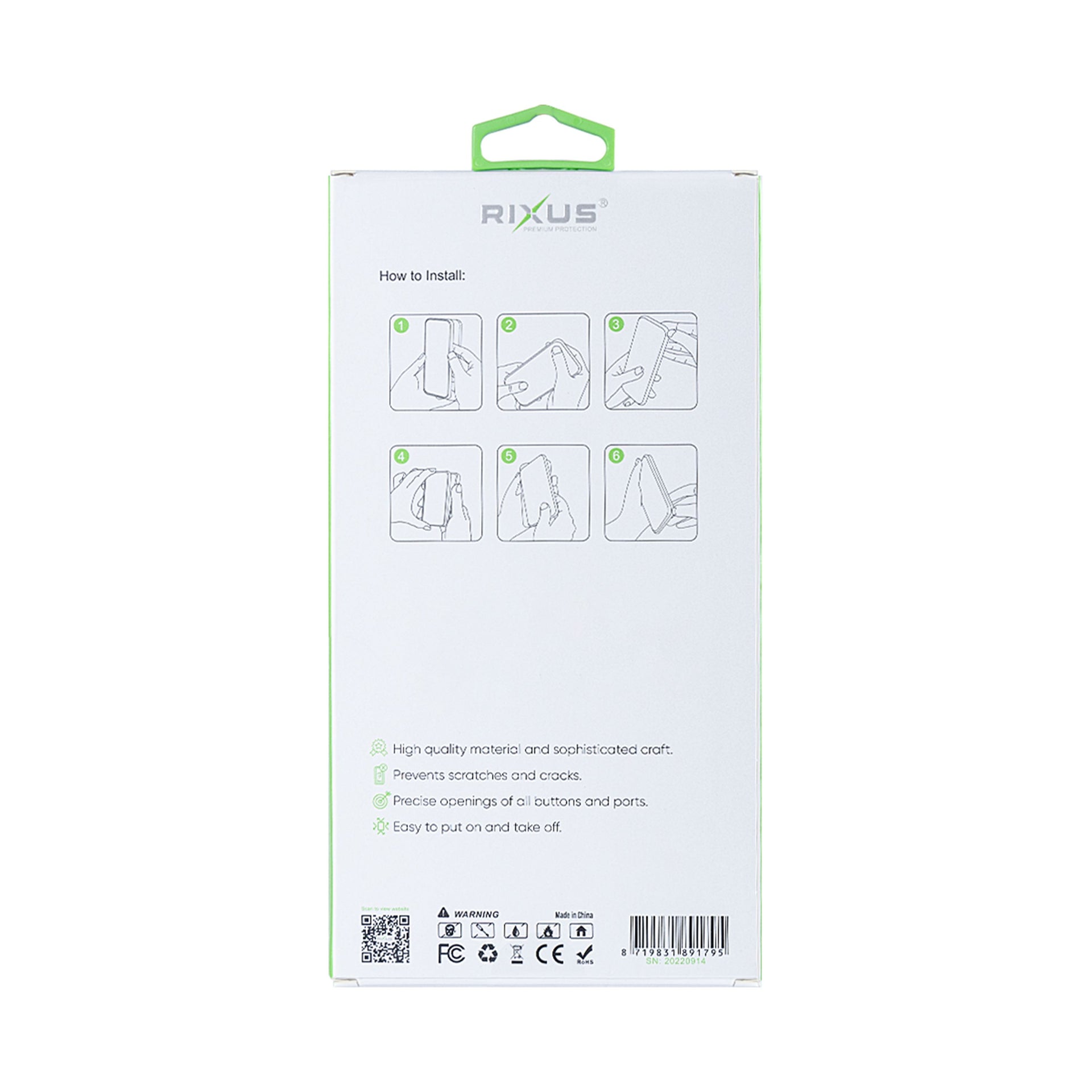 Rixus Anti-Burst Case With MagSafe Compatible For Apple iPhone 11 Transparent