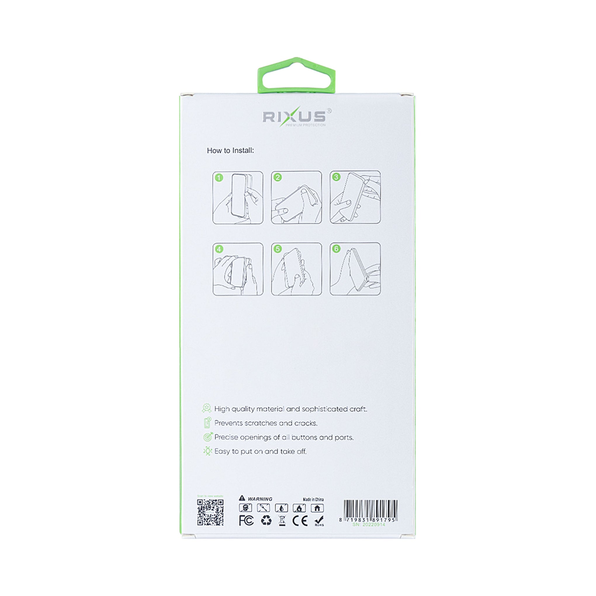 Rixus Anti-Burst Case With MagSafe Compatible For Apple iPhone 11 Transparent