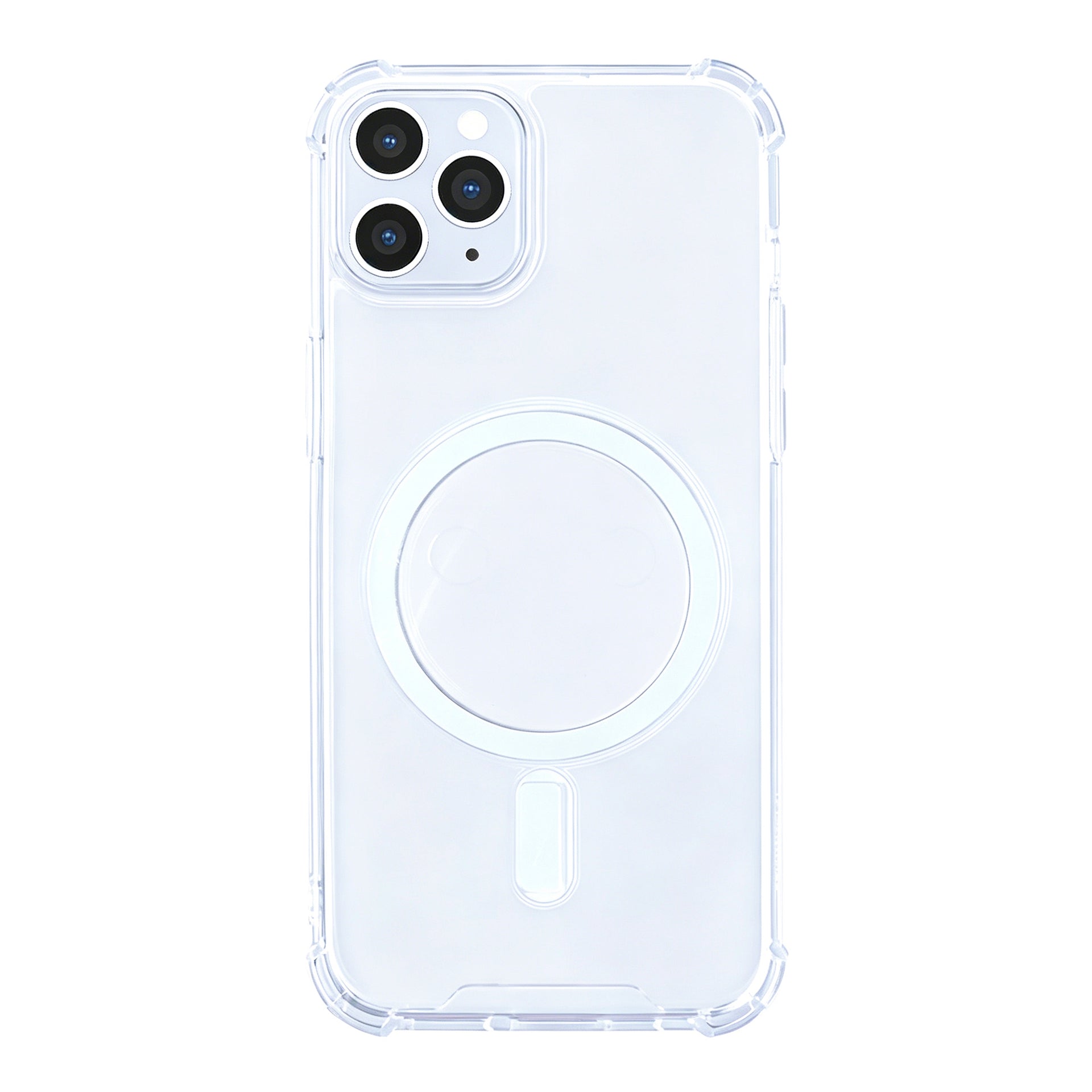 Rixus Anti-Burst Case With MagSafe Compatible For Apple iPhone 11 Pro Transparent