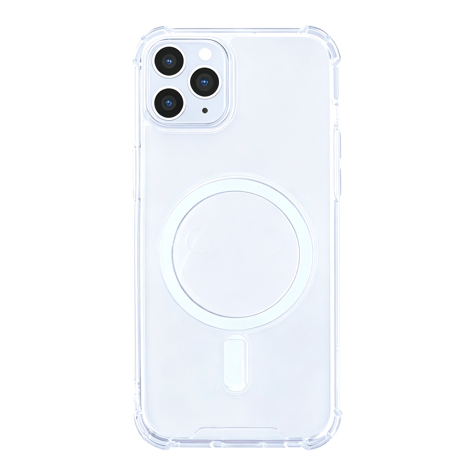 Rixus Anti-Burst Case With MagSafe Compatible For Apple iPhone 11 Pro Transparent