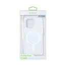 Rixus For iPhone 11 Pro Max Anti-Burst Case With Magsafe Transparent