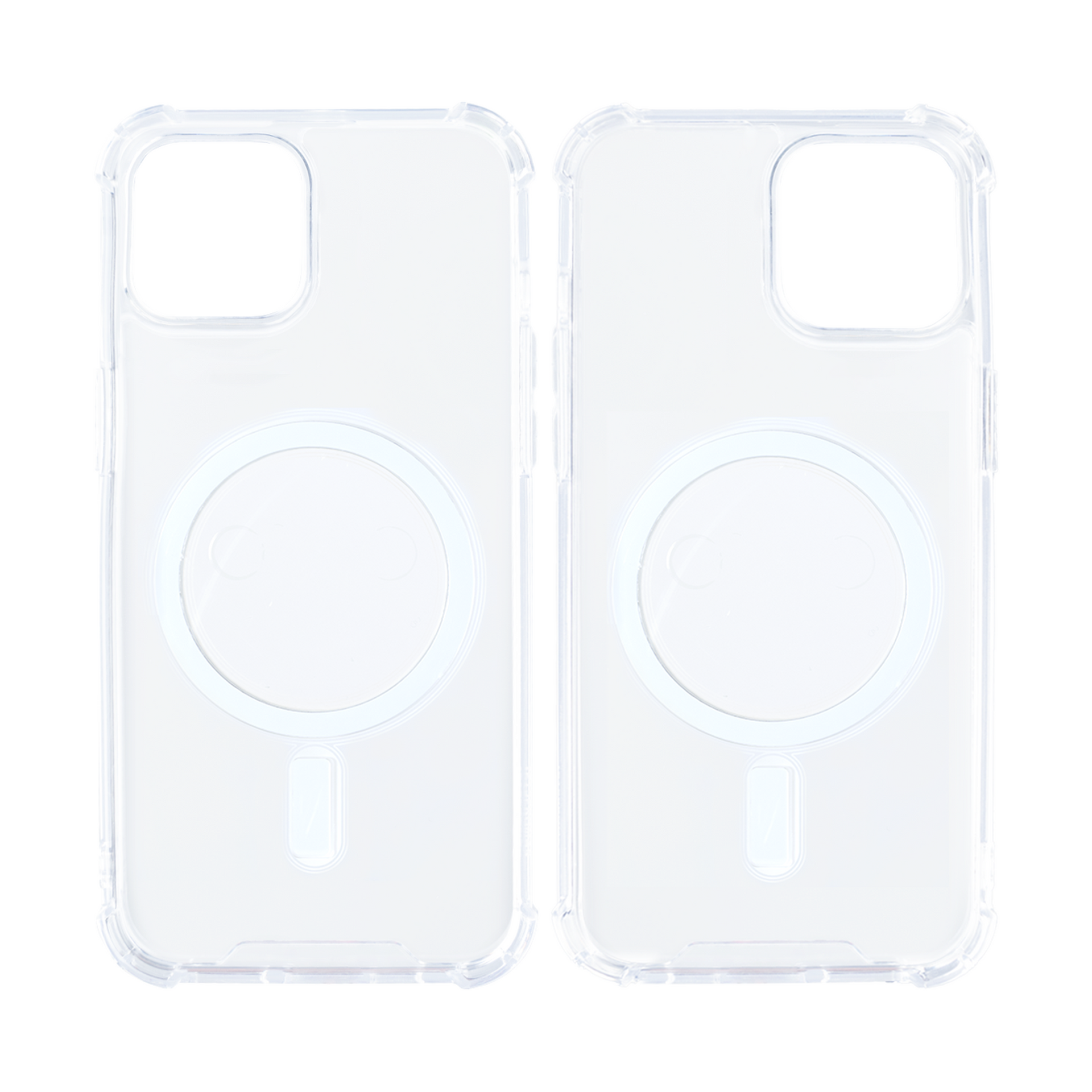 Rixus Anti-Burst Case With MagSafe Compatible For Apple iPhone 12, 12 Pro Transparent