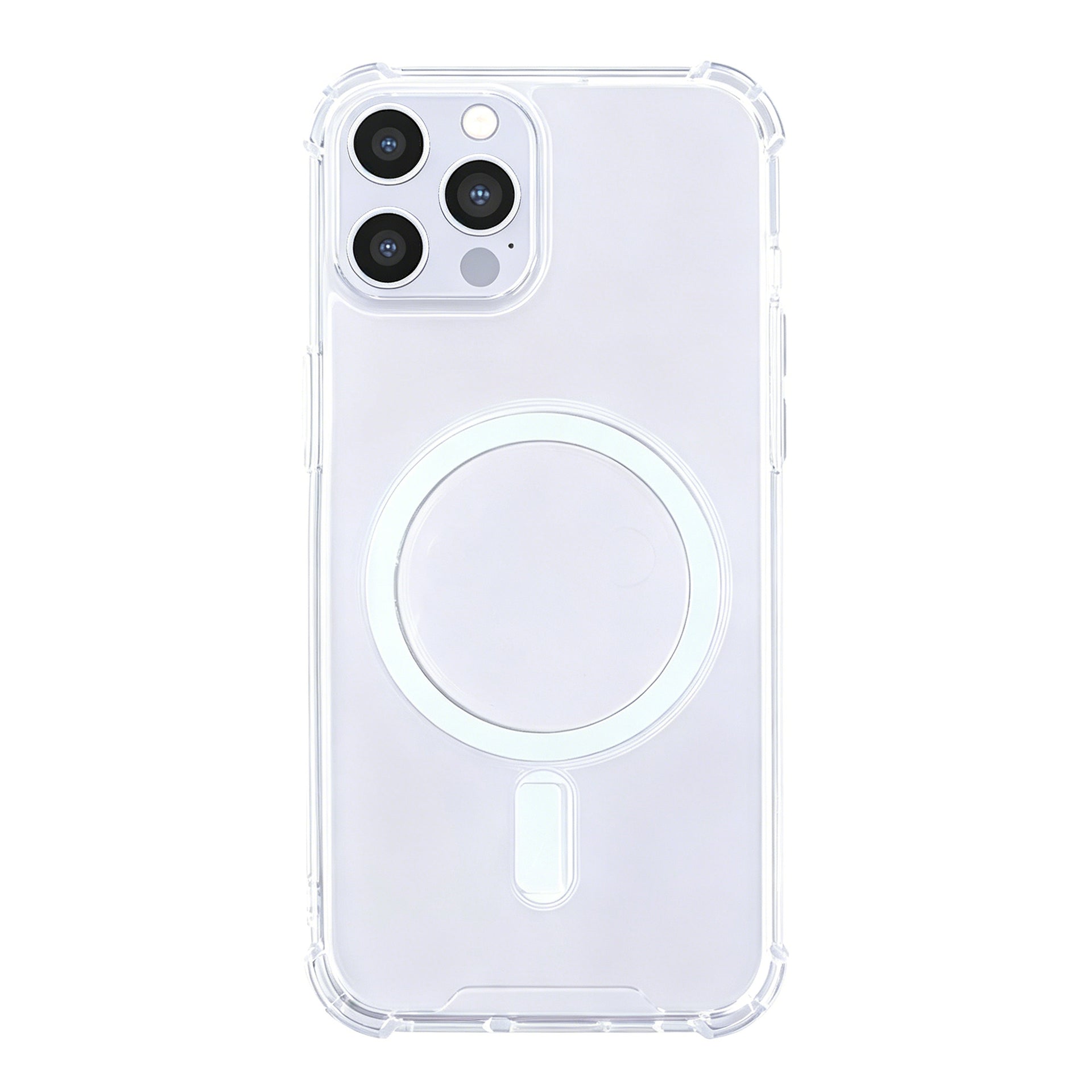 Rixus Anti-Burst Case With MagSafe Compatible For Apple iPhone 12 Pro Max Transparent