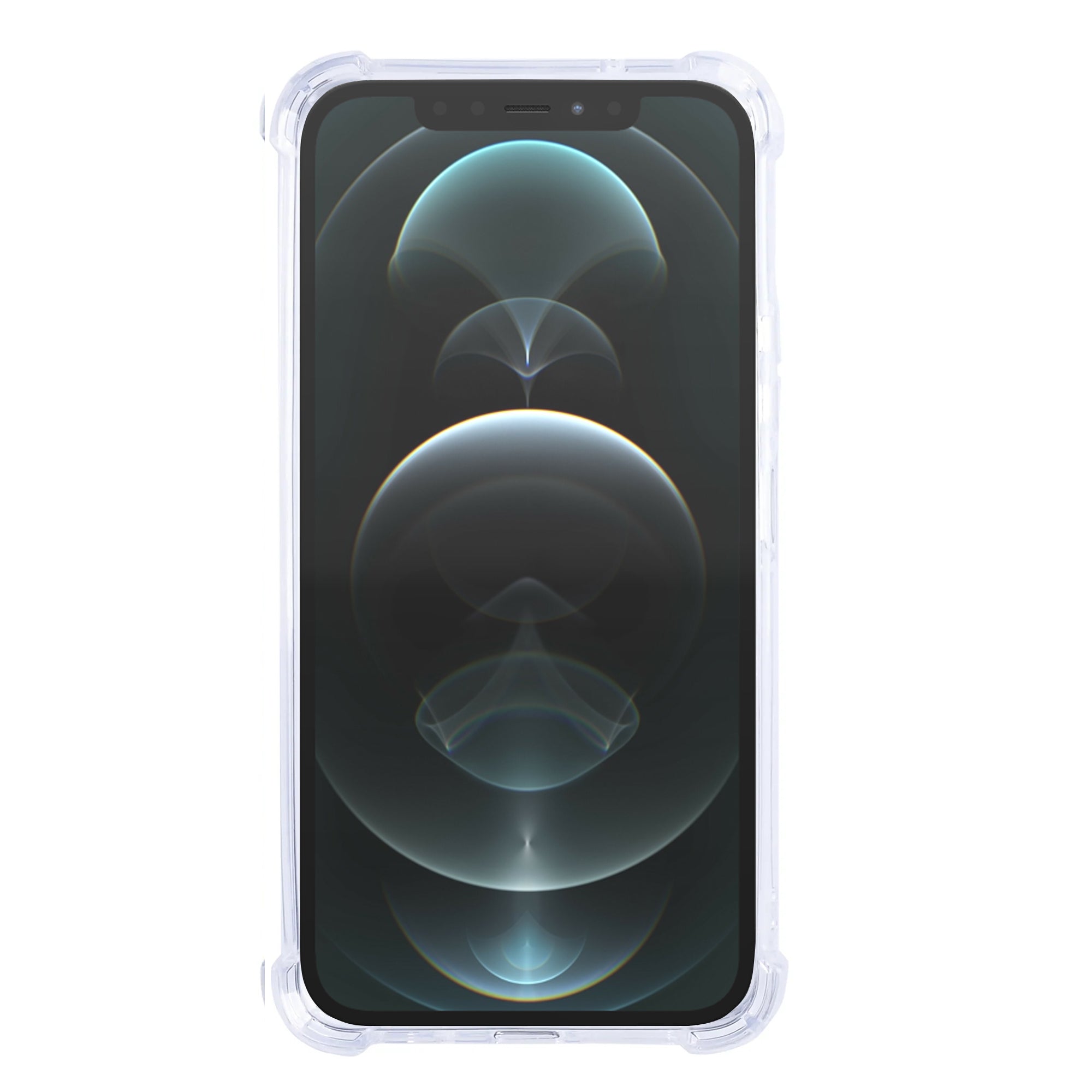 Rixus Anti-Burst Case With MagSafe Compatible For Apple iPhone 12 Pro Max Transparent