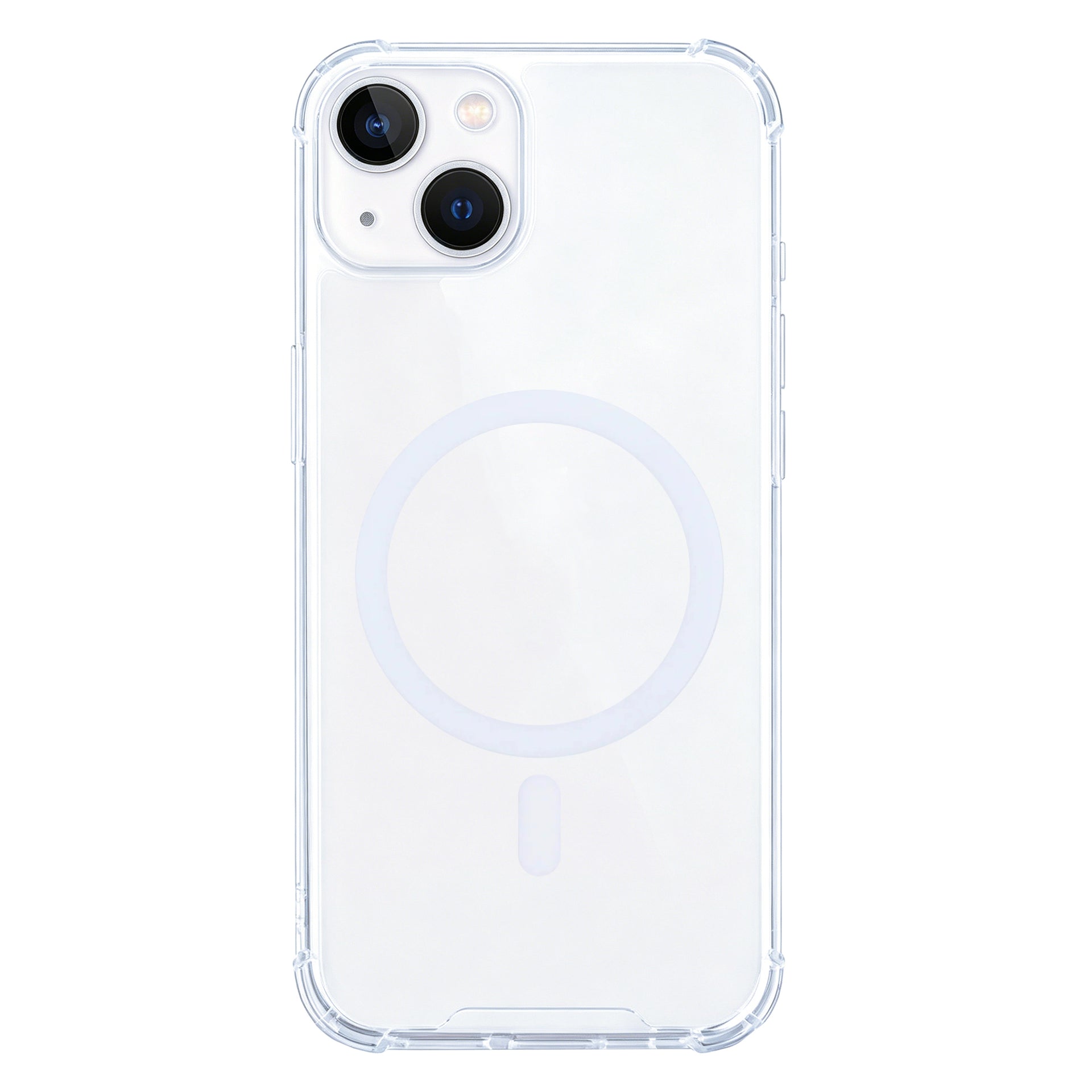 Rixus Anti-Burst Case With MagSafe Compatible For Apple iPhone 13 Transparent