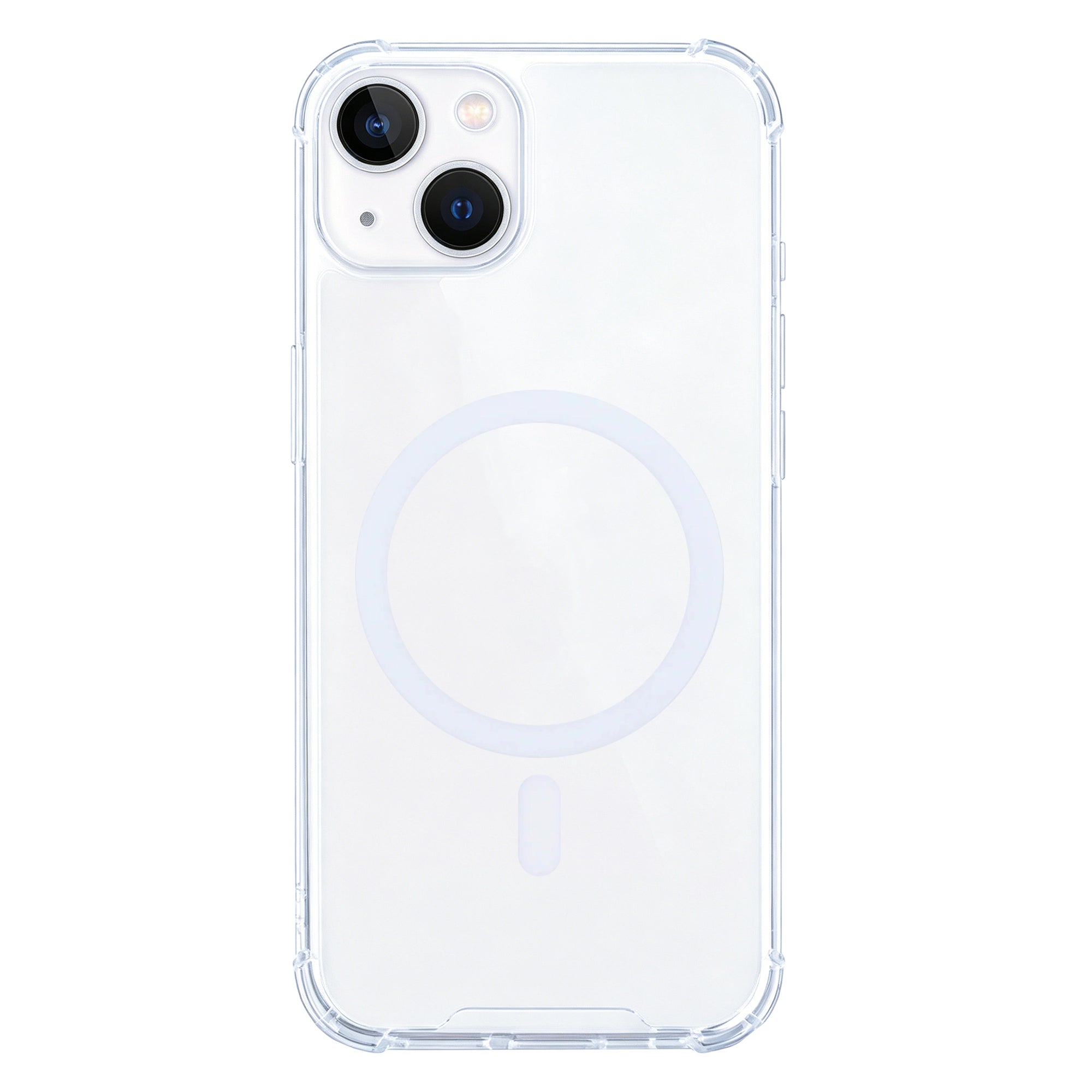 Rixus Anti-Burst Case With MagSafe Compatible For Apple iPhone 13 Transparent