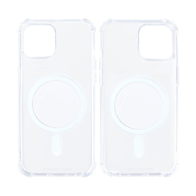 Rixus For iPhone 13 Anti-Burst Case With Magsafe Transparent