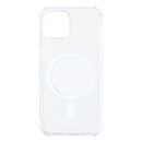 Rixus Anti-Burst Case With MagSafe Compatible For Apple iPhone 13 Mini Transparent