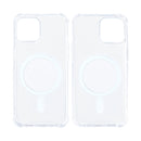 Rixus Anti-Burst Case With MagSafe Compatible For Apple iPhone 13 Mini Transparent