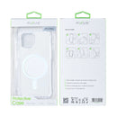 Rixus Anti-Burst Case With MagSafe Compatible For Apple iPhone 13 Mini Transparent
