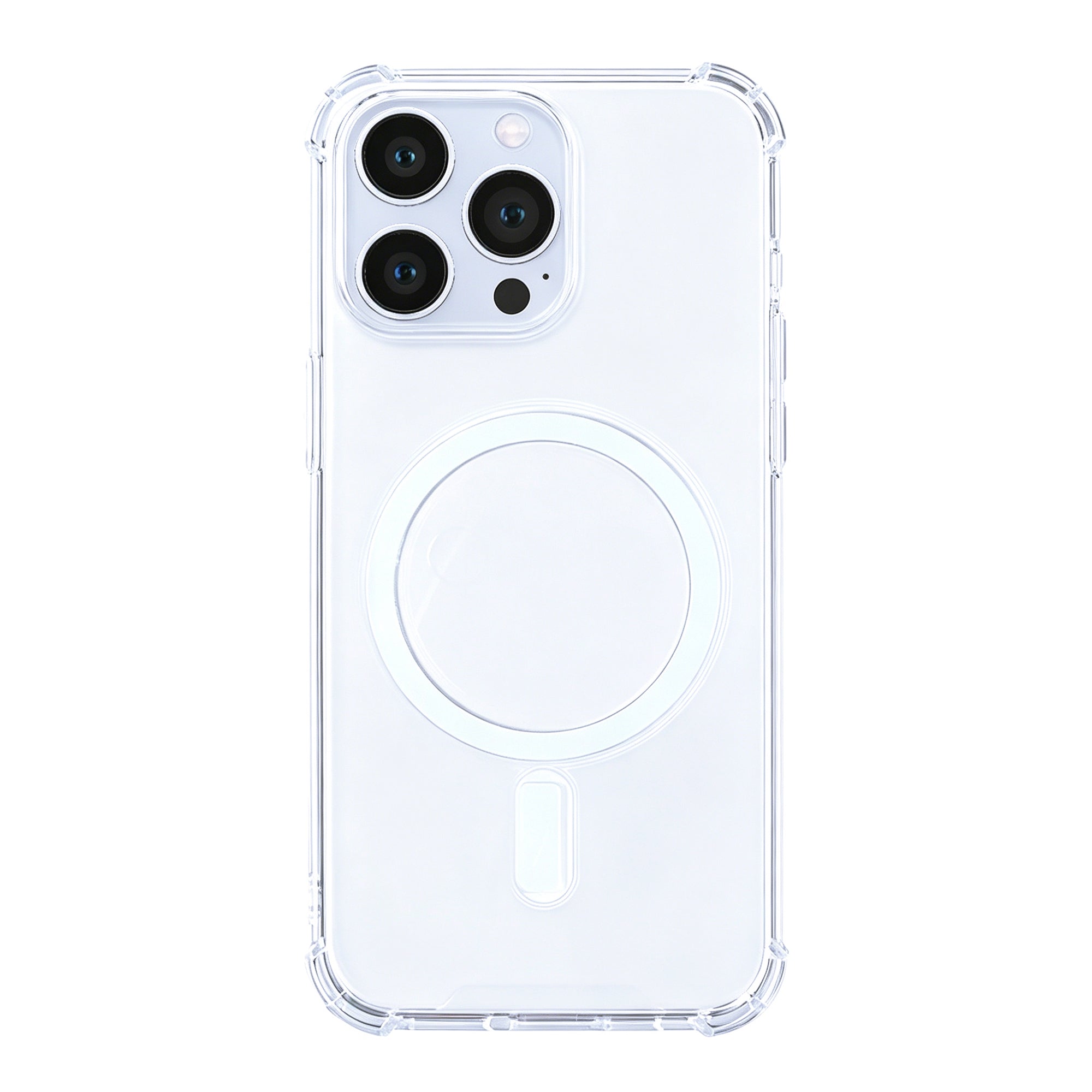 Rixus Anti-Burst Case With MagSafe Compatible For Apple iPhone 13 Pro Max Transparent