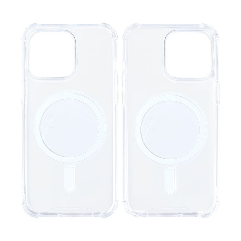 Rixus For iPhone 13 Pro Max Anti-Burst Case With Magsafe Transparent