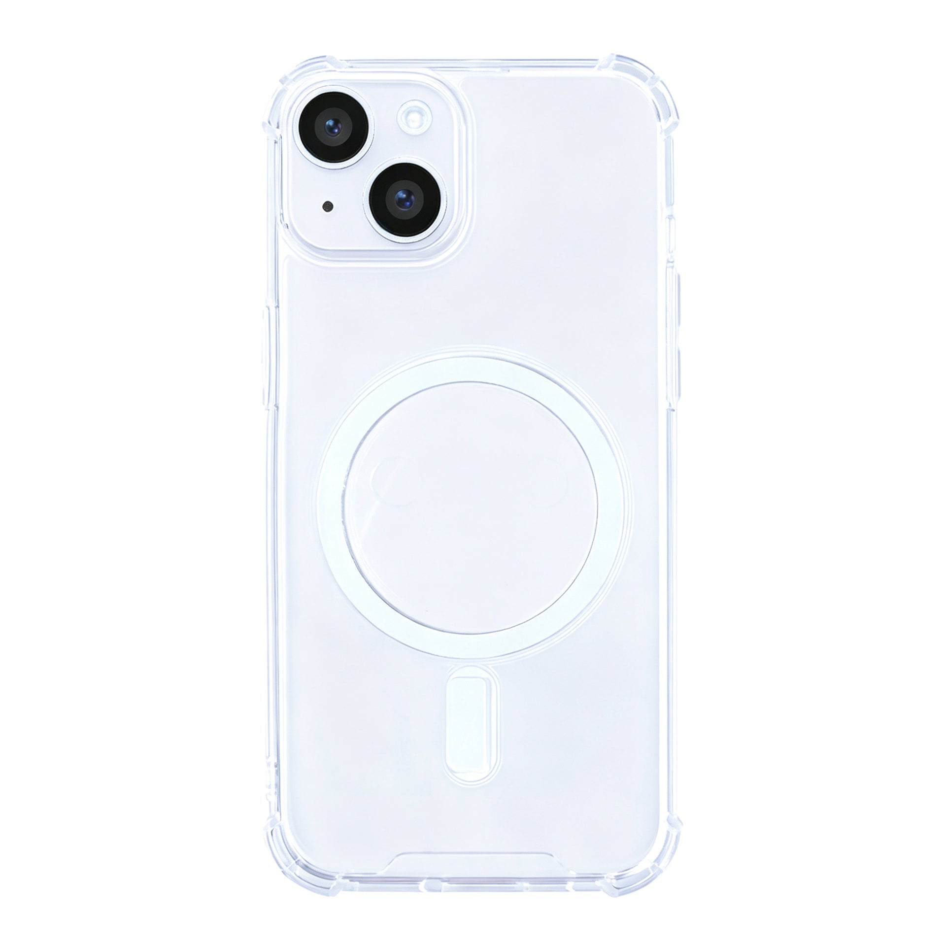 Rixus Anti-Burst Case With MagSafe Compatible For Apple iPhone 14 Transparent