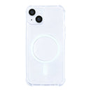 Rixus Anti-Burst Case With MagSafe Compatible For Apple iPhone 14 Transparent