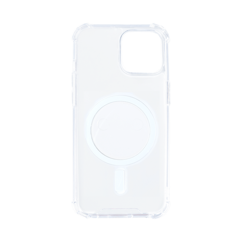 Rixus For iPhone 14 Plus Anti-Burst Case With Magsafe Transparent