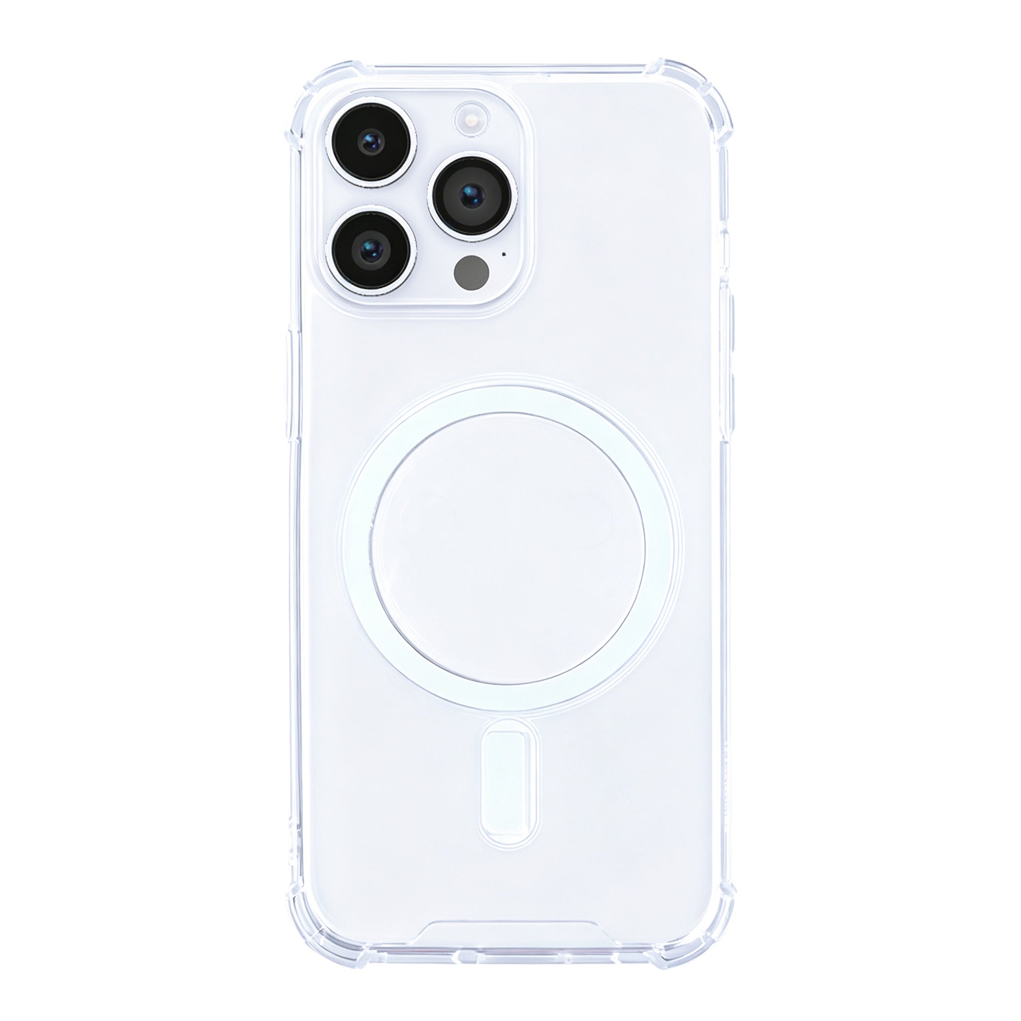 Rixus Anti-Burst Case With MagSafe Compatible For Apple iPhone 14 Pro Transparent