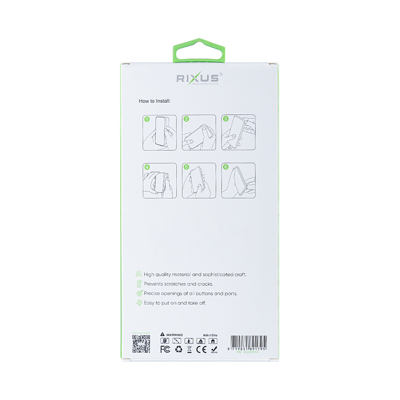 Rixus For iPhone 14 Pro Anti-Burst Case With Magsafe Transparent