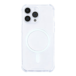 Rixus Anti-Burst Case With MagSafe Compatible For Apple iPhone 14 Pro Max Transparent