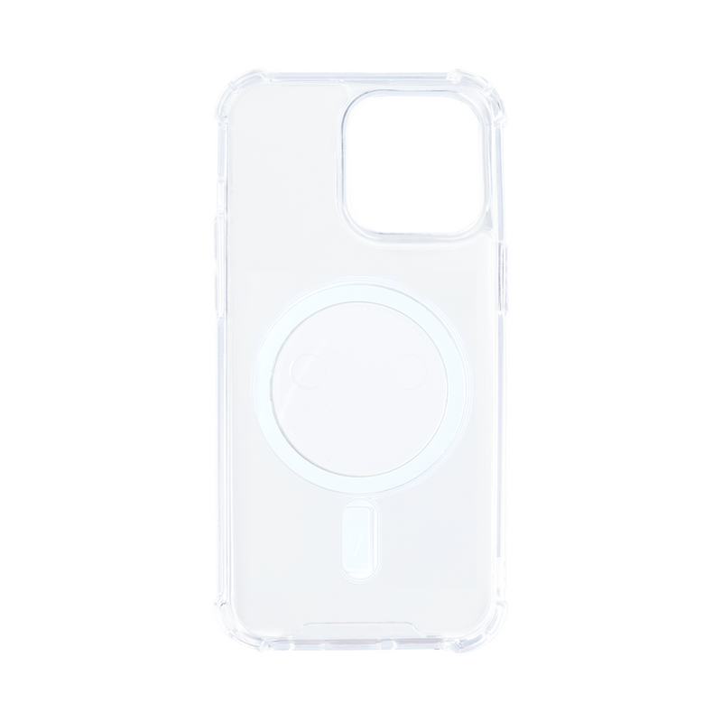 Rixus For iPhone 14 Pro Max Anti-Burst Case With Magsafe Transparent