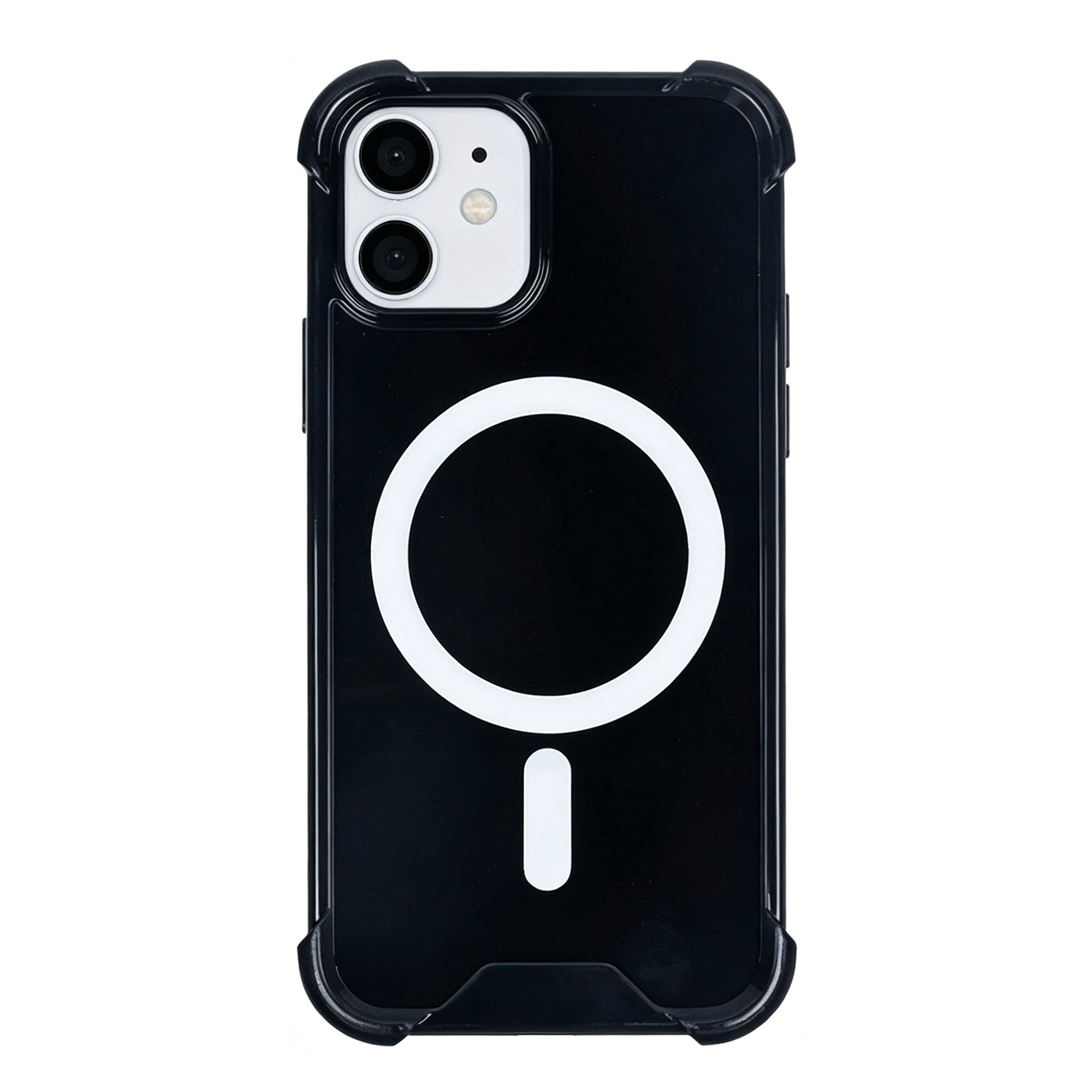 Rixus Anti-Burst Case With MagSafe Compatible For Apple iPhone 11 Black