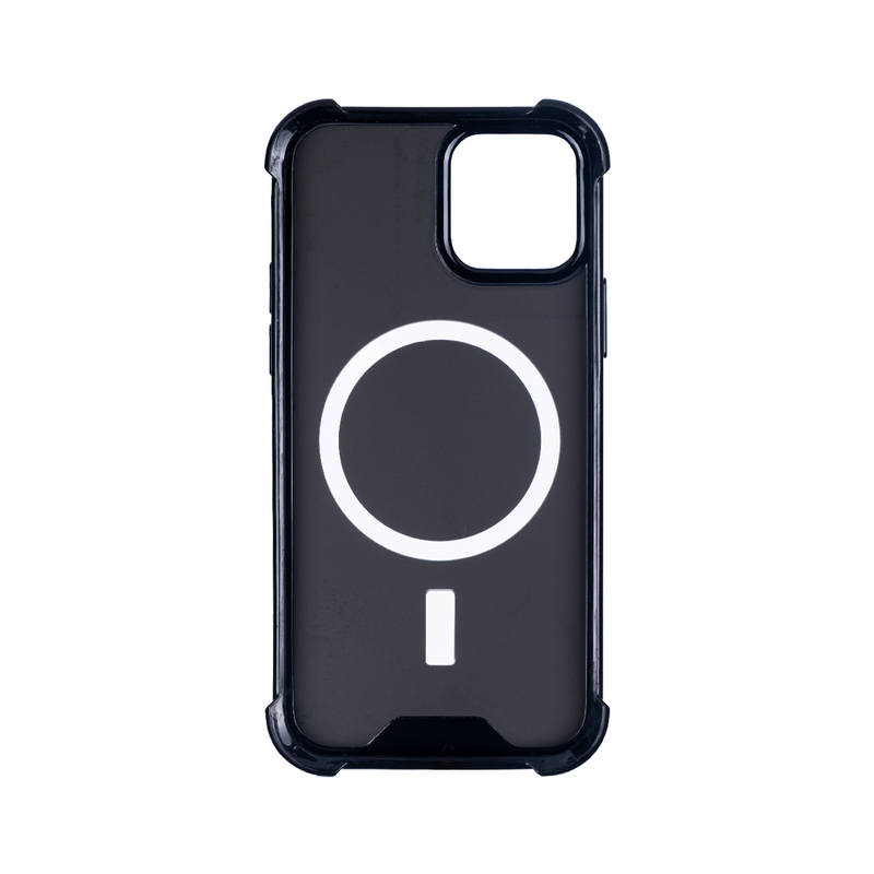 Rixus For iPhone 12, 12 Pro Anti-Burst Case With Magsafe Black