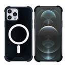 Rixus Anti-Burst Case With MagSafe Compatible For Apple iPhone 12, 12 Pro Black