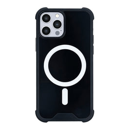Rixus Anti-Burst Case With MagSafe Compatible For Apple iPhone 12 Pro Max Black