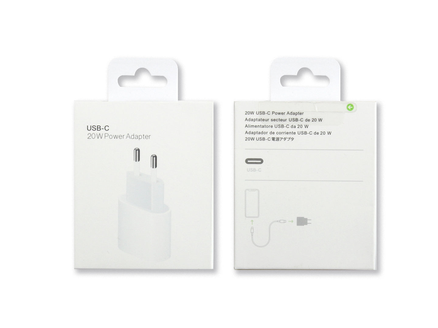 For Apple USB-C Charger 20W White Retail Box