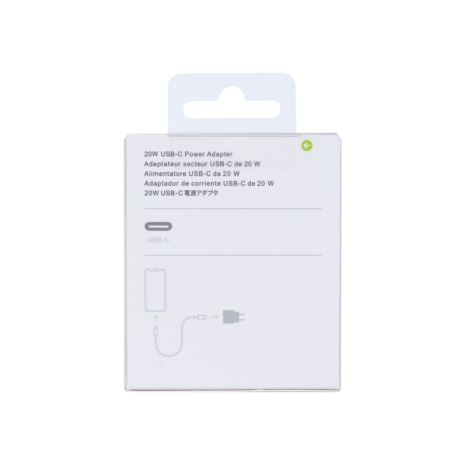 For Apple USB-C Charger 20W White Retail Box
