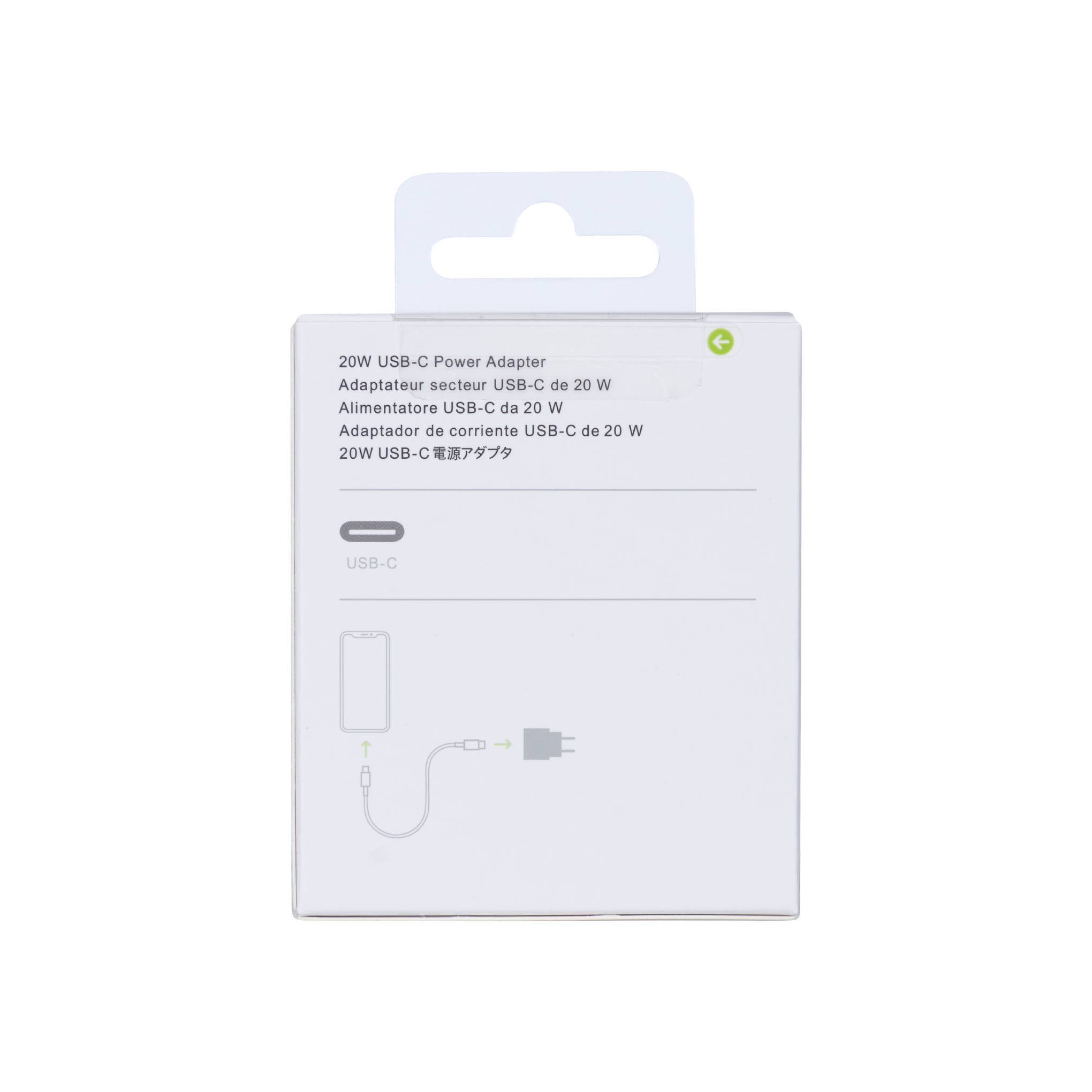 For Apple USB-C Charger 20W White Retail Box