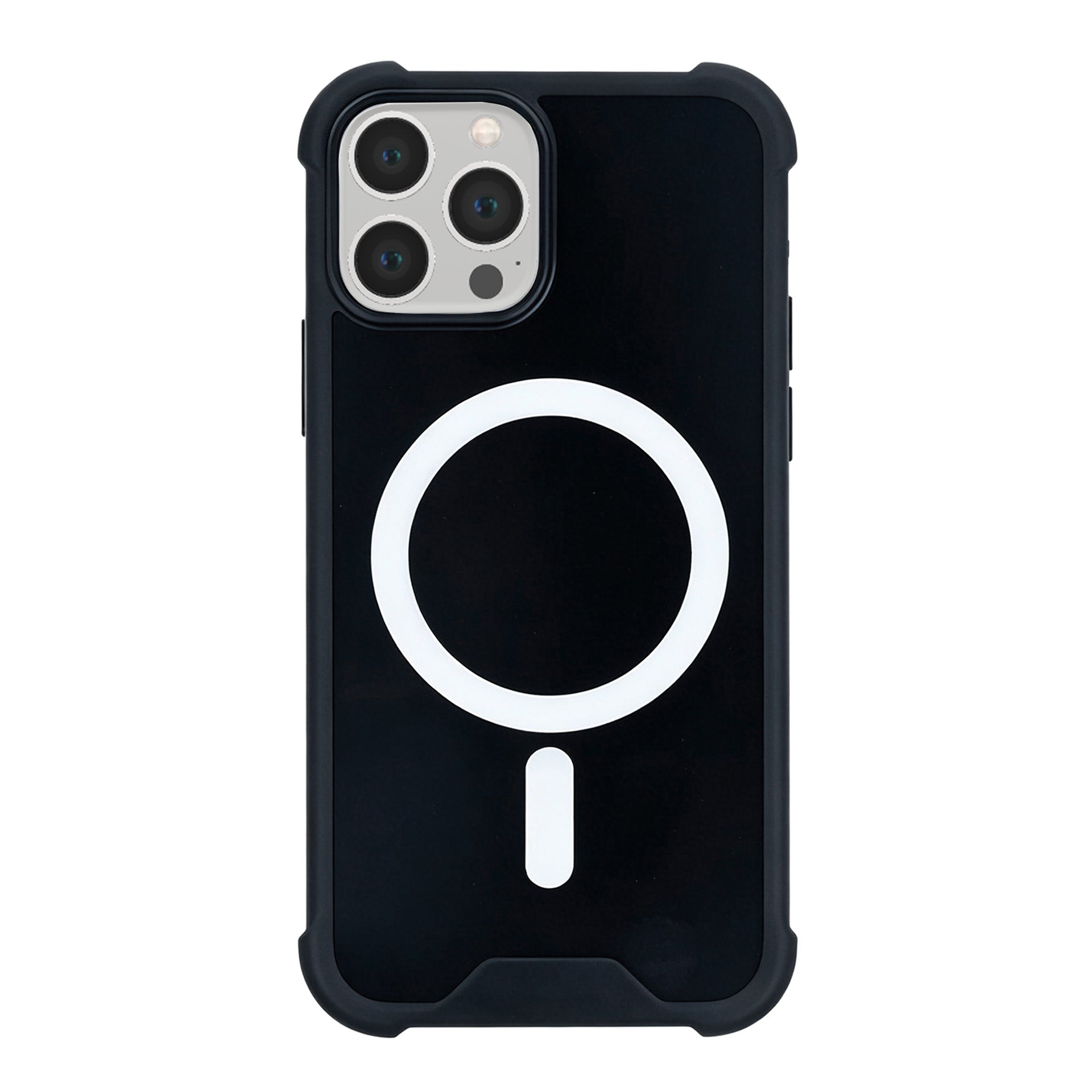 Rixus Anti-Burst Case With MagSafe Compatible For Apple iPhone 13 Pro Black