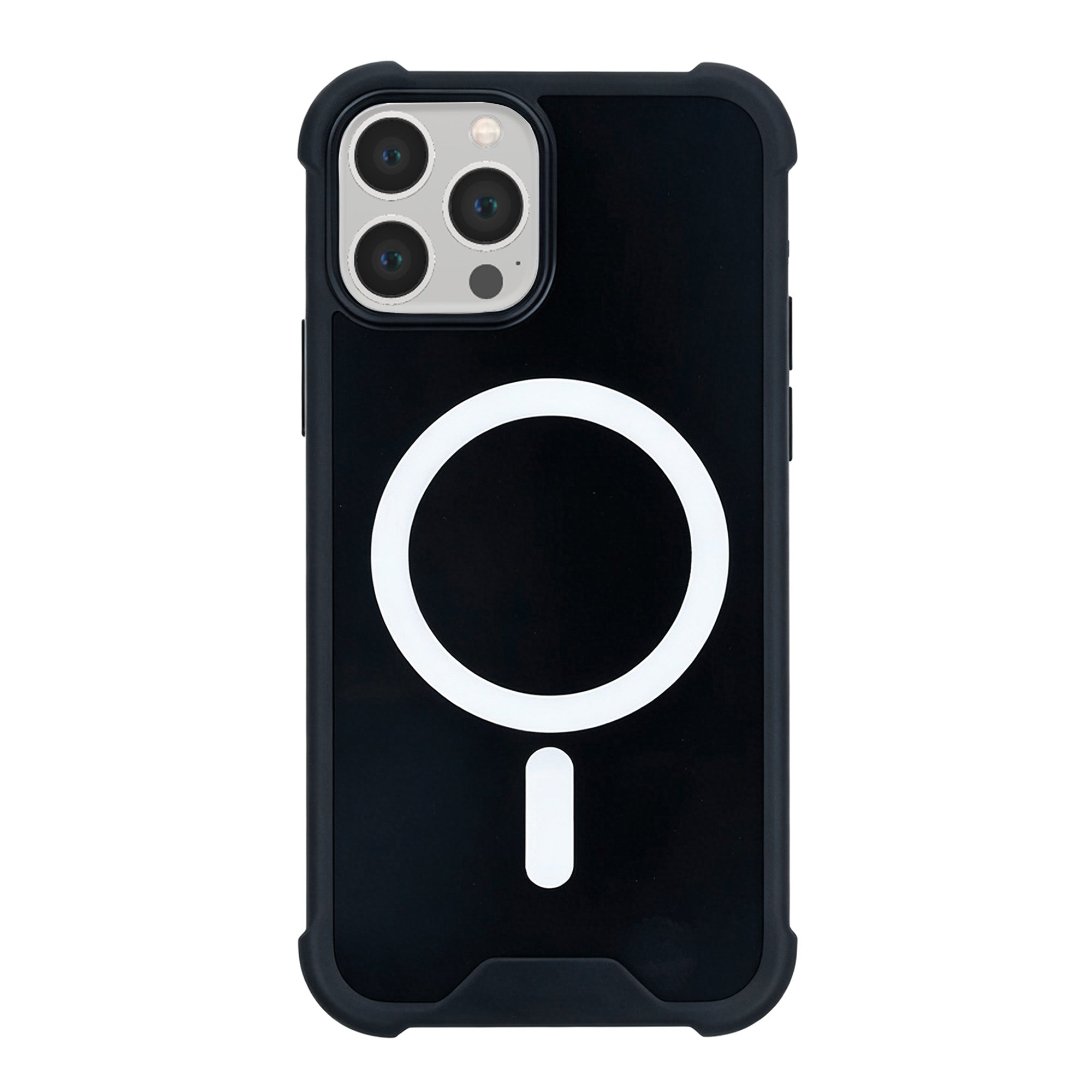 Rixus Anti-Burst Case With MagSafe Compatible For Apple iPhone 13 Pro Black
