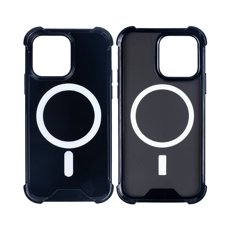 Rixus For iPhone 14 Plus Anti-Burst Case With Magsafe Black